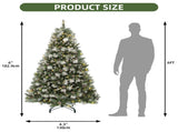 6ft Prelit Artificial Tree with 946 Branch Tips & 250 Lights, Pre-Decorated Scotch Pine 92295347