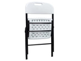 4pcs 47*54*84cm Garden Plastic Folding Chair White 62926515