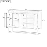 ZNTS TREXM Modern Sideboard Elegant Buffet Cabinet with Large Storage Space for Dining Room, Entryway WF298903AAK