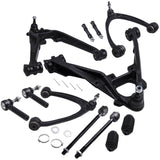 ZNTS 12Pcs Suspension Front Lower Control Arms Tierod Kit for GMC Sierra 1500 07-13 09652658