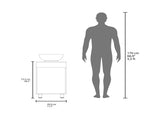 FM FURNITRE Loli Bathroom Vanity with Integrated Sink, Wengee B128P293886