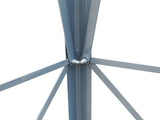 8FT Weather Resistant Yard Garden Windmill Gray & Red 43774607