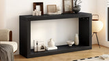 U_STYLE Modern Minimalist Entrance Table, Square Shaped Fashion Design, Easy to Assemble, Suitable N711P245613B
