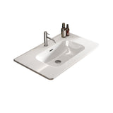 BB04-30-301, Integrated white ceramic basin, drain not included W1865128406