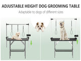 47'' Large Dog Grooming Table Stainless Steel Foldable Grooming Table for Dogs at Home Adjustable W3587P462651