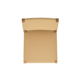 Pierre 26" Farmhouse Saddle Kitchen Island Counter Stool with Back, Sunkissed Beige Leather & B2719P238396