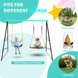 ZNTS Swing Stand Frame,Swing Set Frame for Both Kids and Adults,500 Lbs Heavy-Duty Metal A-Frame Backyard 69258151