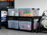 44 Qt. Plastic Storage Bins with Sealed Lids, Clear Gasket Box, Airtight Containers 4Pk 79625921