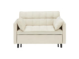Modern velvet sofa, sofa pull-out bed, small love seat casual sofa with back, with pillow, pockets, 77444247