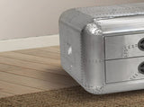 Aluminum 2-Drawer End Table B062P209061