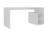 Benson Desk, 3 Shelves, White B097P474291
