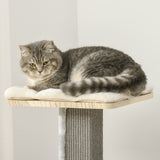 ZNTS Cat Tree for Indoor Cats with Pillow-Covered Perches, Spinning Toy, Modern Climbing Activity Cat 36677720