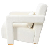 ZNTS Mirod Sleek Right-Angle Armrests, Ergonomic Lumbar Support, Square Wooden Block Legs, Inclined Seat N760P193221B