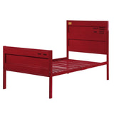 Red Twin Platform Bed B062P186402