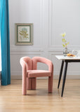 COOLMORE Contemporary Designed Velvet Fabric Upholstered Accent/Dining Chair /Barrel Side Chairs W395103725