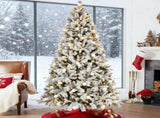 8ft Flocked Christmas Tree 18258061