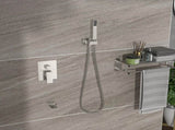 Shower System with Waterfall Tub Spout,12 Inch Wall Mounted Square Shower System with Rough-in W124381915