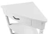 33.8'' Small Triangle Table, Wood Side Table for Small Spaces/ Living Room, 3 Tier End W1202P155410