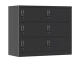 6-Door Employee Storage Locker, Metal Lockers for Office, Gym, School, and Homewith Card Slot 30035722