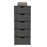 Basilea 5 Drawers Tall Dresser, Pull Out System B070P173186
