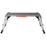 ZNTS Aluminum Platform Non-Slip Folding Work Bench Drywall Stool Ladder 330lbs Capacity W465P182127