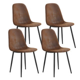 ZNTS A set of 4 modern medieval style restaurant cushioned side chairs, equipped with soft cushions and W115149079