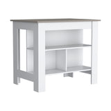 Cortes Kitchen Island 2-Tier Shelf 40" Width and large Work Top B070P234333