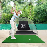 Golf Hitting Mats - 3.8'x5' Artificial Turf Training Mat for Indoor/Outdoor Swing Practice W2836P232196