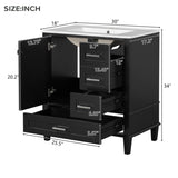 ZNTS 30" Bathroom Vanity , Modern Bathroom Cabinet with Sink Combo Set, Bathroom Storage Cabinet with a N729P170557B