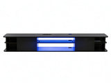 Wall Mounted TV Stand, 63" x 11.8" x 11.8", Floating TV Cabinet with 2 Doors, 59295808