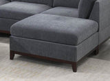 Modular Living Room Furniture Ottoman Ash Chenille Fabric 1pc Cushion Ottoman Couch B011104330