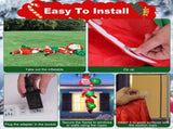 8 Foot Giant Inflatable Santa with 6 LED Lights - 3 Santa Designs 3 "Merry Christmas" Signs, Quick 52468426