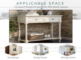 Series Console Table Traditional Design with Two Drawers and Bottom Shelf 26897015