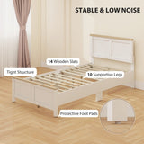 Queen Platform Bed Frame with Headboard and Footboard 97767350