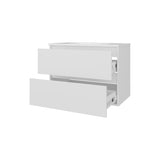 Smoot Floating Vanity with Two Drawers and Sink, White B128P314803