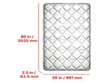Full XL Japanese Tatami Mat, 55" x 80" Foldable Handwoven Rattan Mattress, Non-Slip & Breathable 76890776