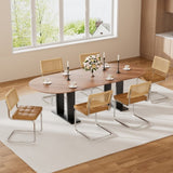 Natural Rattan Dining Chairs Set of 4, Modern Dining Room Chairs with Solid Wood Back for Kitchen W3010P298565