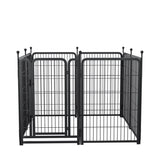 ZNTS Dog Playpen 8 Panels 40" Height Heavy Duty Dog Fence Puppy Pen for Large Medium Small Dogs Indoor W368P233995