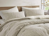 3 Piece Oversized Cotton Matelasse Comforter Set-Full/Queen B035P280375