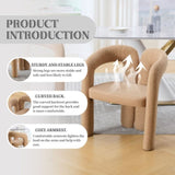 COOLMORE Contemporary Designed Velvet Fabric Upholstered Accent/Dining Chair /Barrel Side Chairs W395P224766