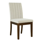 Upholstered Channel-back Dining Chair Set of 2 B035P262672