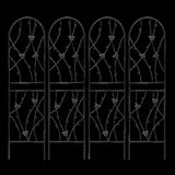 4 Pack Metal Garden Trellis 71" x 19.7" Rustproof Trellis for Climbing Plants Outdoor Flower Support 36708234
