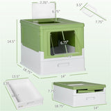 ZNTS Fully Enclosed Cat Litter Box 88077855