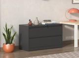 2 Drawer Lateral File Cabinet with Lock Heavy-Duty Metal Filing Cabinet for Home Office, 70120423