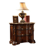 Traditional style Night stand made with wood in Dark Walnut 808857778543