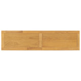 U_STYLE Vintage Wood Grain Console Table with Bottom Shelf and Four Vase Legs, Suitable for N711P256976O