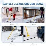 29in Wide Snow Pusher Shovel Plow Blade for Driveways, Sidewalks, Doorways & Decks, Hockey Rinks, 58980781