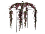 207*207*270cm Courtyard Wrought Iron Gazebo Iron Arch Black 84837091