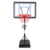 HY-B064S Portable Movable Swimming Pool PVC Transparent Backboard Basketball Stand 91694053