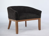 Mid Century Modern Upholstered Barrel Dining with Arms,Farmhouse Linen Kitchen & Dining Room 11325637